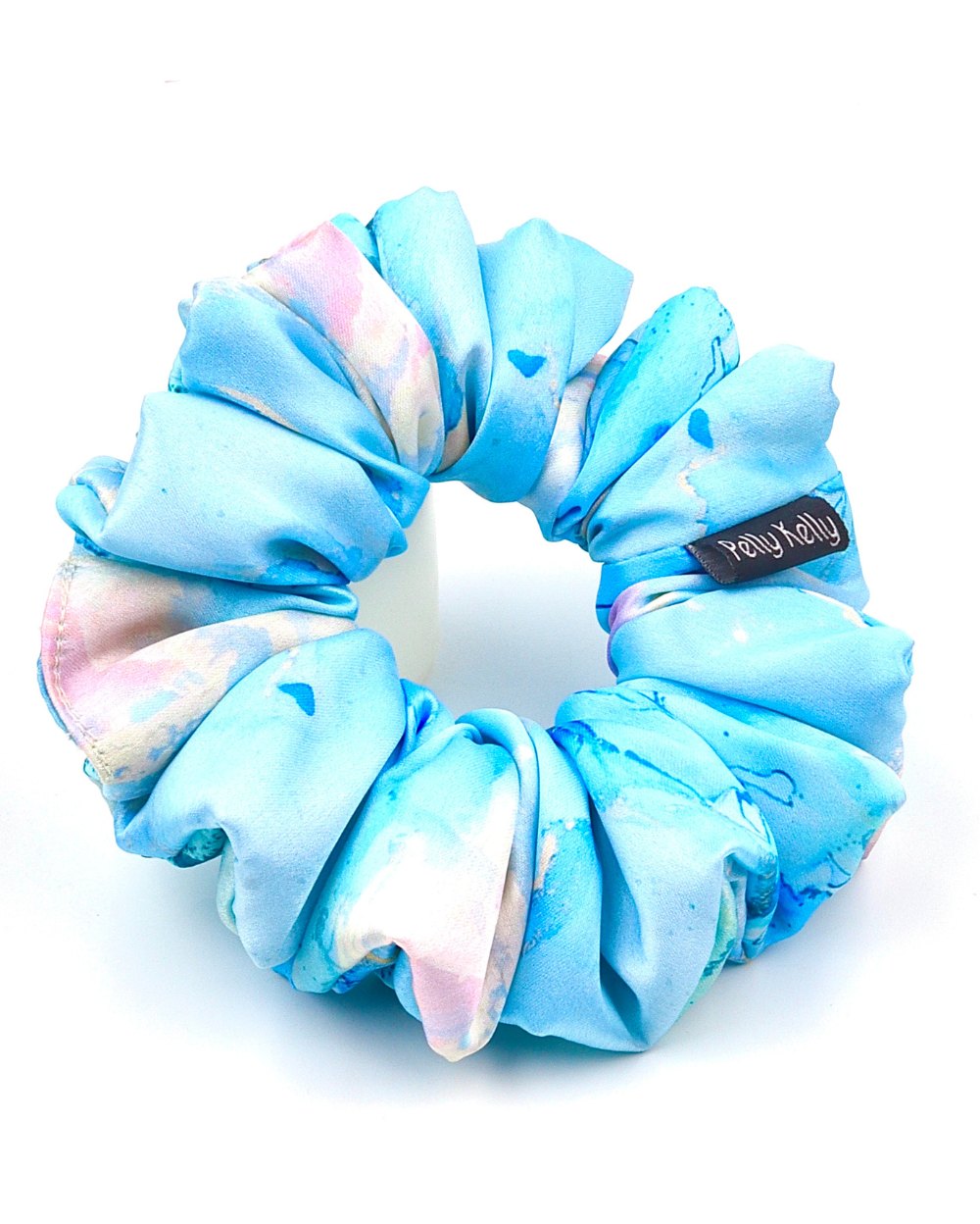 Premium Printed Satin Scrunchies | Large