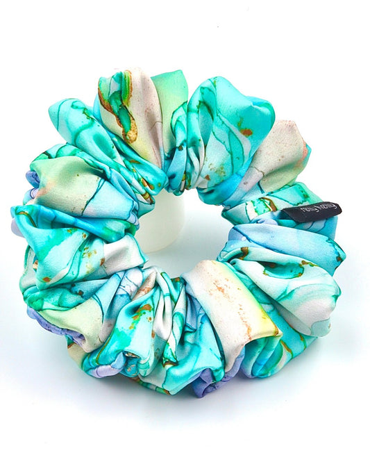 Printed Satin Scrunchies | Large