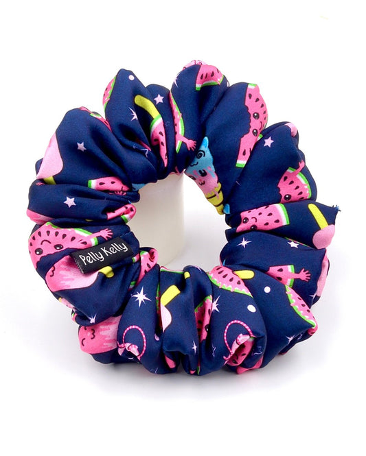 Printed Satin Scrunchies | Large
