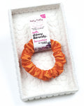 Faded Orange | Premium Silk Satin Scrunchies | S