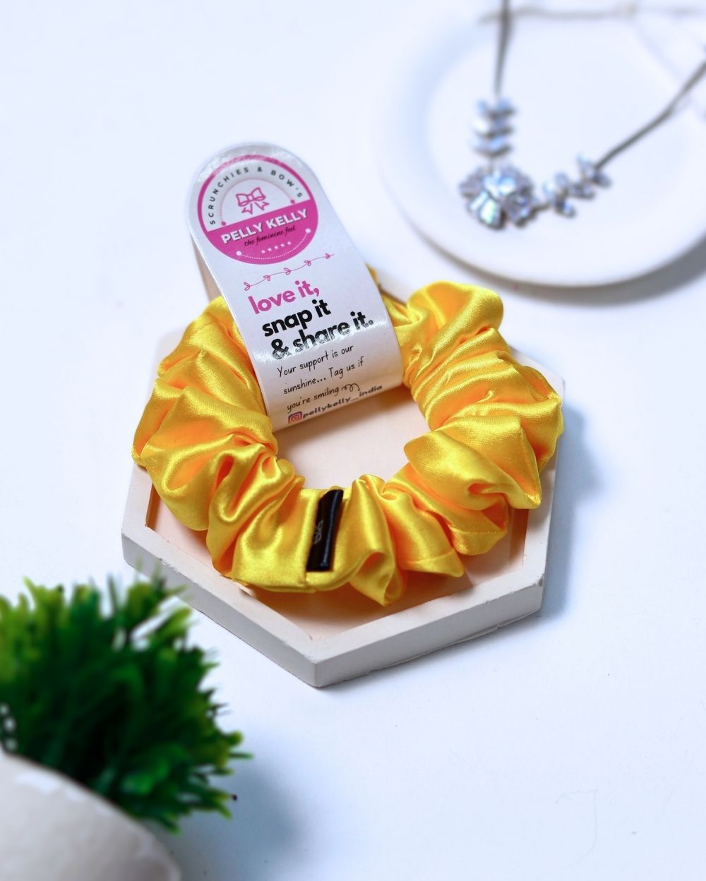 Marigold | Silk Satin Scrunchies | M