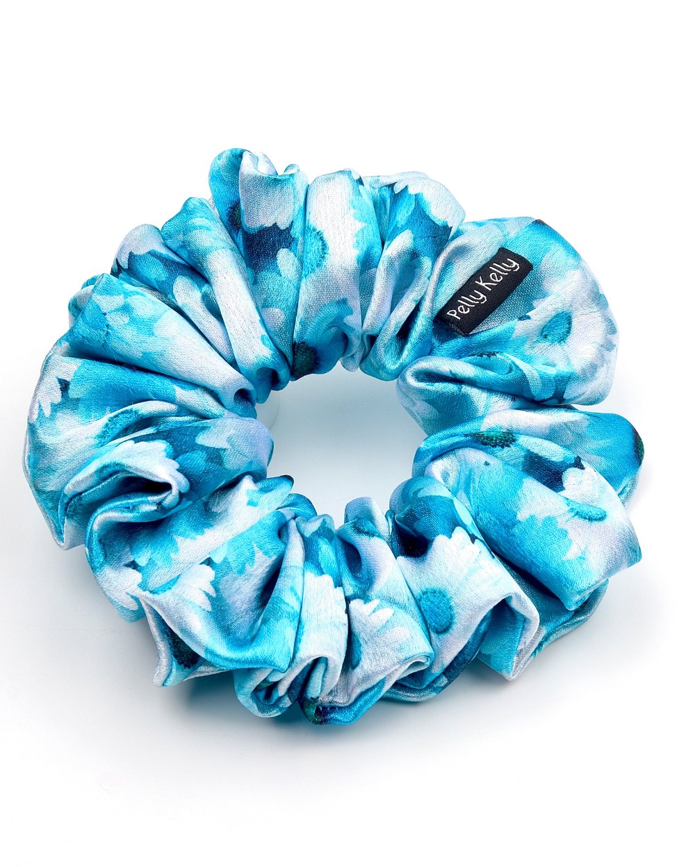 Premium Printed Satin Scrunchies | Large