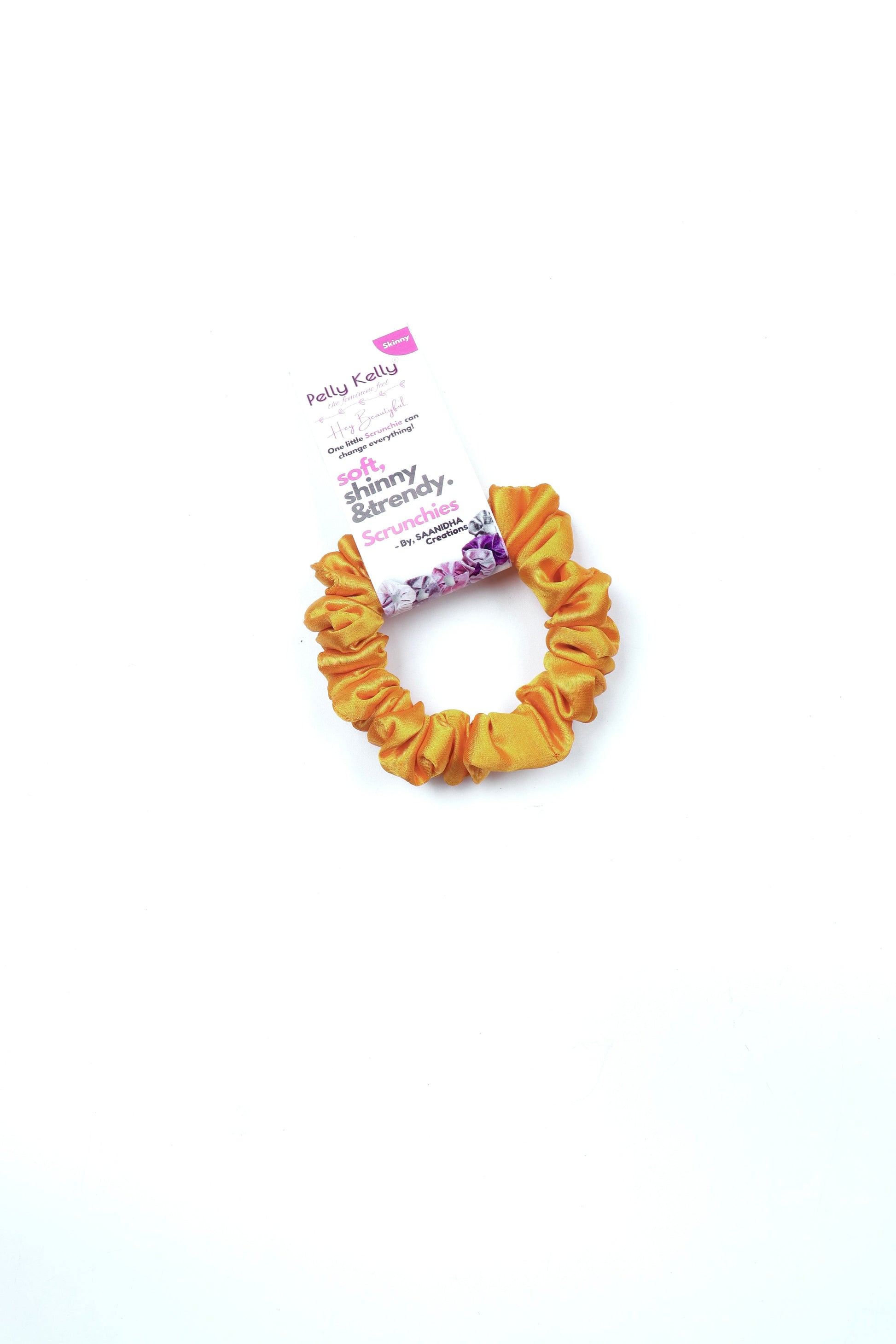 Marigold | Silk Satin Scrunchies | S