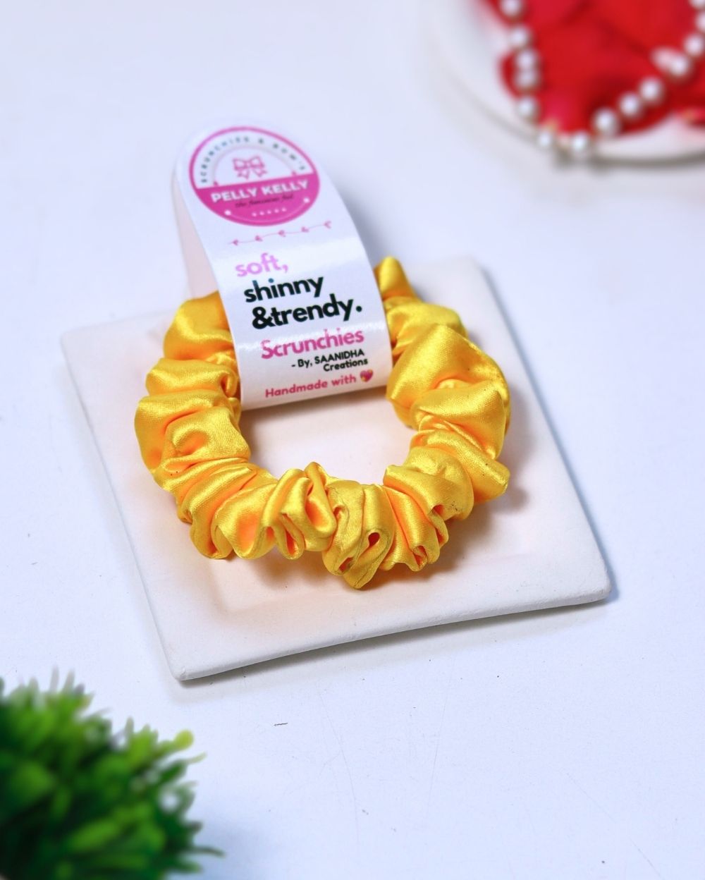 Marigold | Silk Satin Scrunchies | S