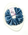 Grey Blue | Premium Silk Satin Scrunchies | XL