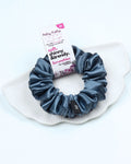 Grey Blue | Premium Silk Satin Scrunchies | M