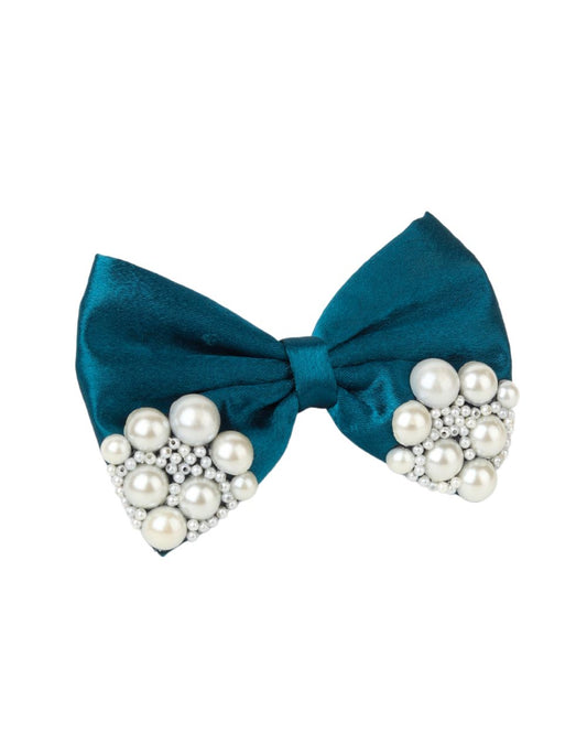 Premium satin Princess Pearl Bow