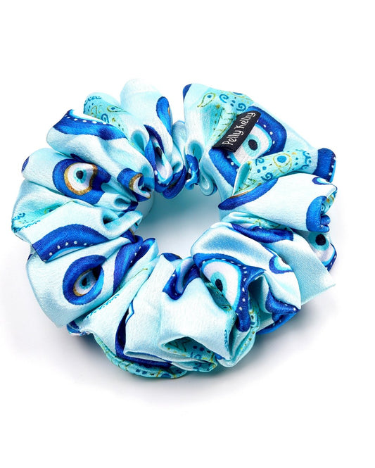 Printed Satin Scrunchies | Large