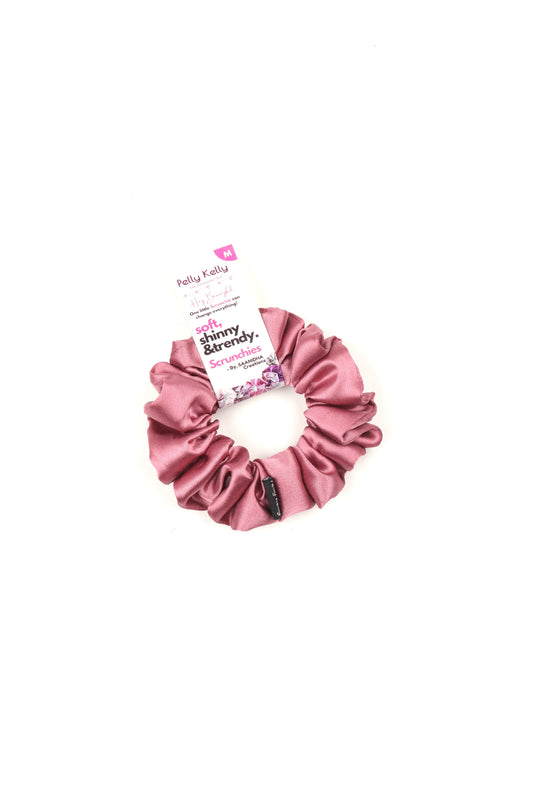 Pinkish Red | Silk Satin Scrunchies | M