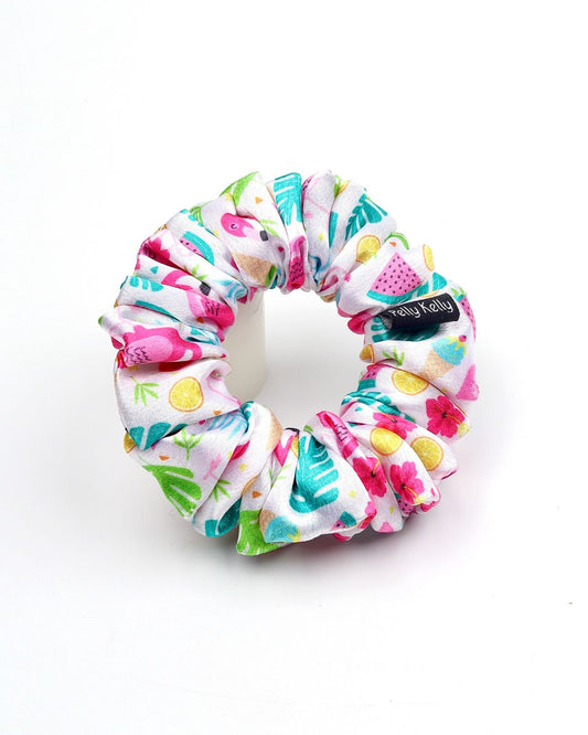 Premium Printed Satin Scrunchies | Medium