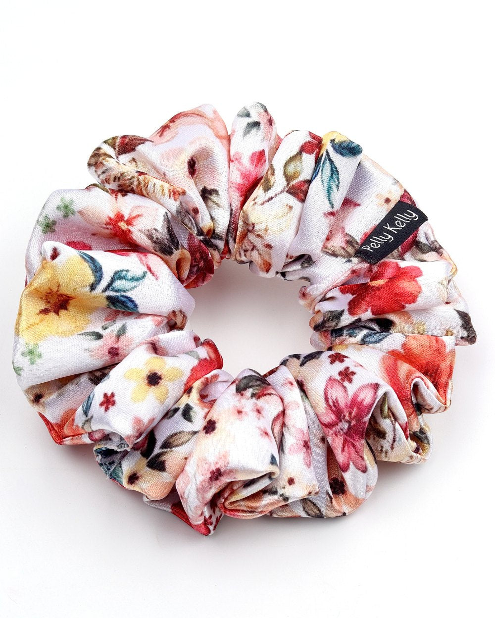 Printed Satin Scrunchies | Large