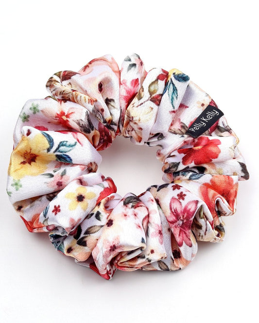 Printed Satin Scrunchies | Large
