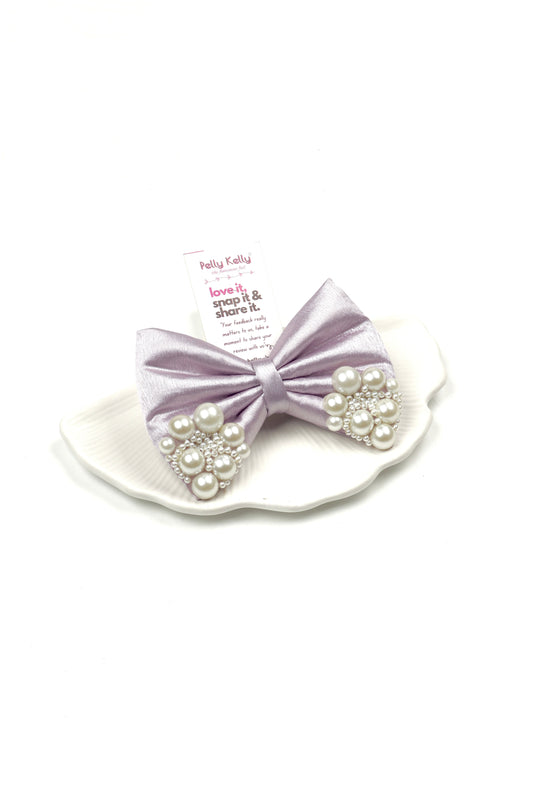 Tropical Blue | Premium Satin  | Princess Pearl Bow