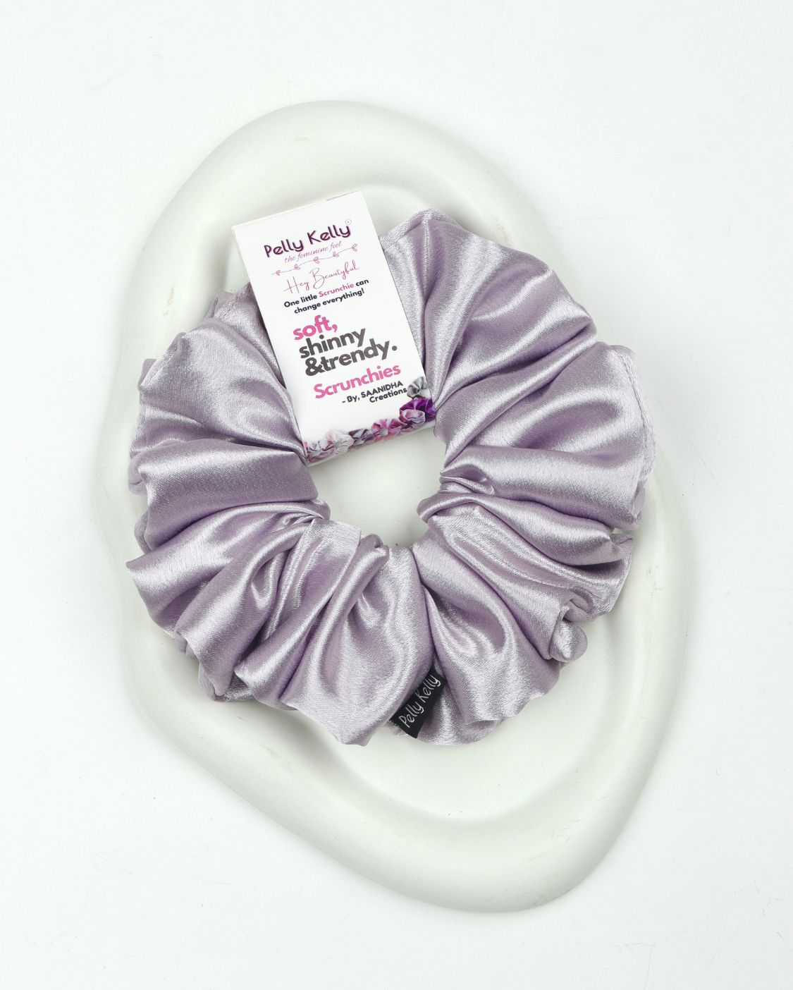 Platinum | Premium Silk Satin Scrunchies | XL