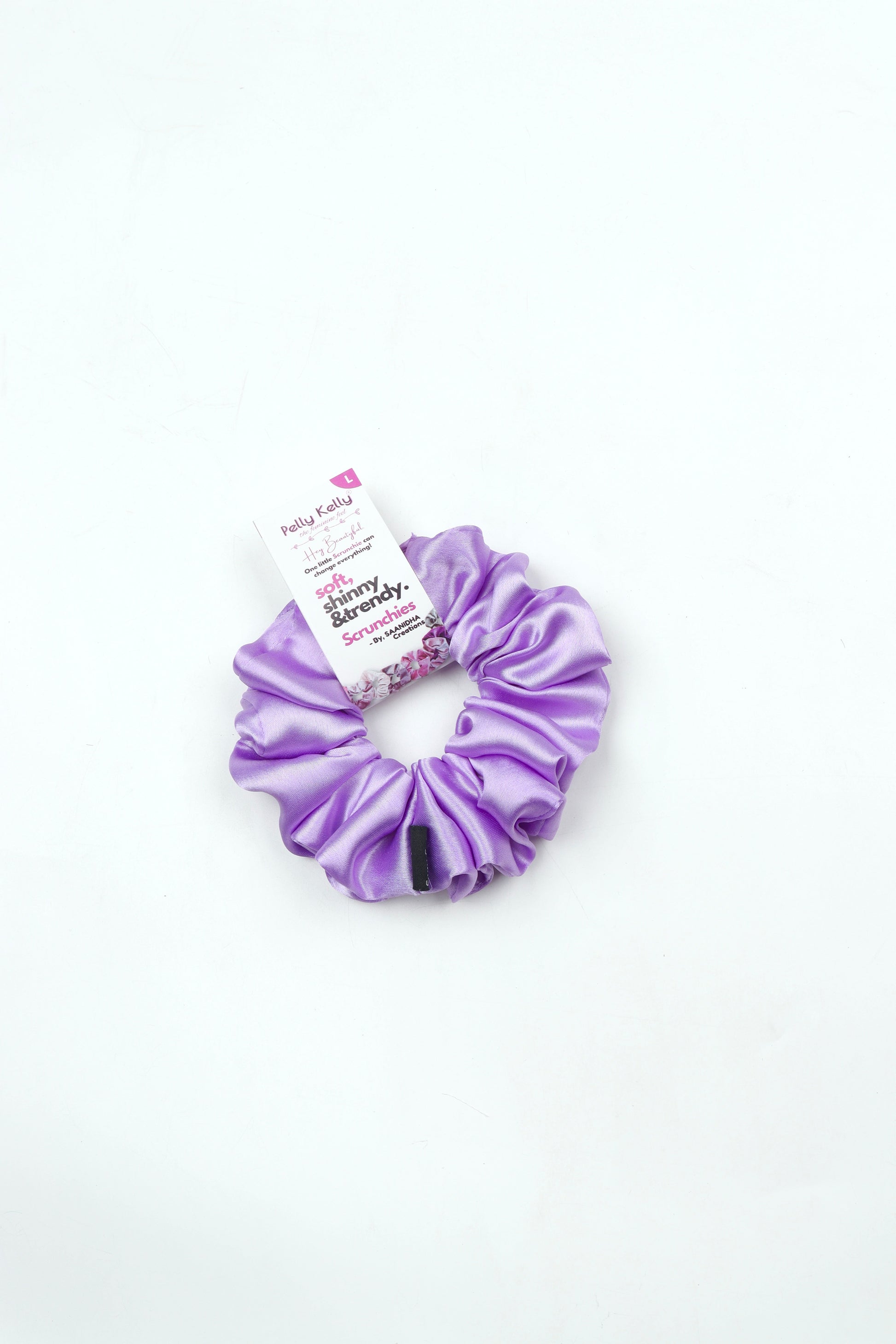 Pale Lavender | Silk Satin Scrunchies | L