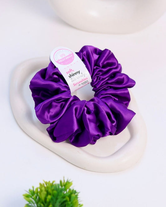 Purple Monster | Silk Satin Scrunchies | XL