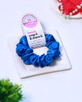 Ball Blue | Silk Satin Scrunchies | S