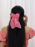 Georgette Bow |Scarf Bow With Rhinestone | Pack of  1