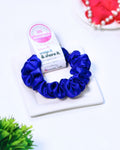 Sapphire | Silk Satin Scrunchies | S