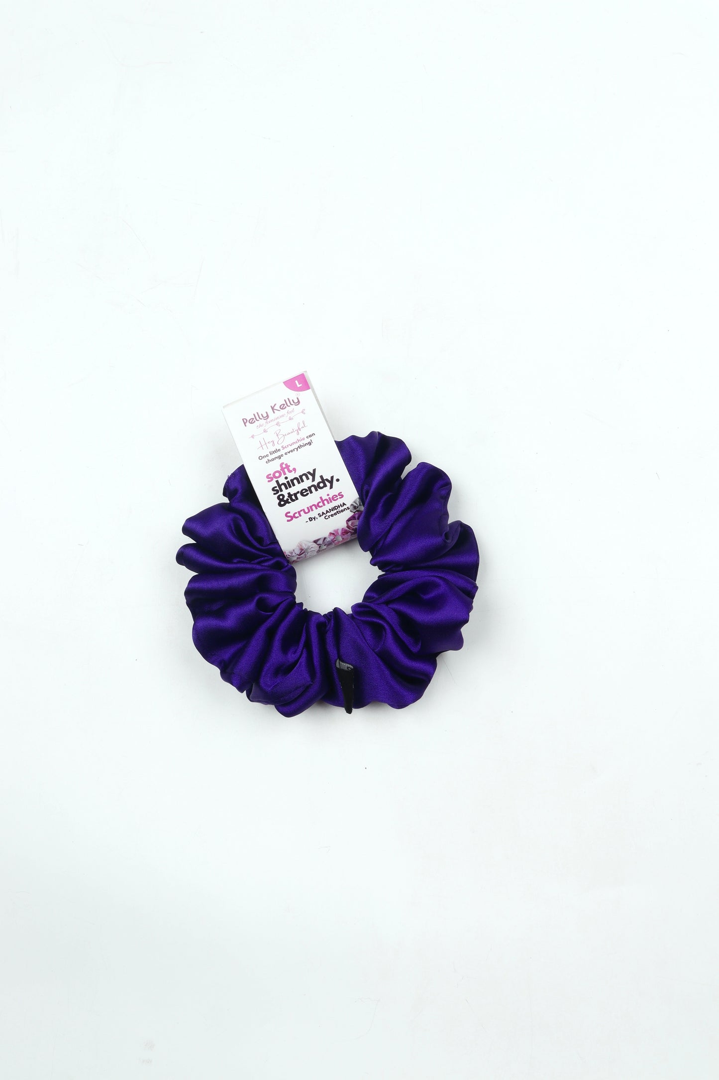 Sapphire | Silk Satin Scrunchies | L