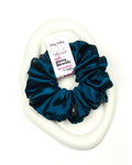 Dark Blue Grey | Premium Silk Satin Scrunchies | XL