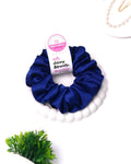 Sapphire | Silk Satin Scrunchies | L