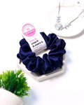 Sapphire | Silk Satin Scrunchies | M