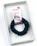 Dark Blue Grey | Premium Silk Satin Scrunchies | S