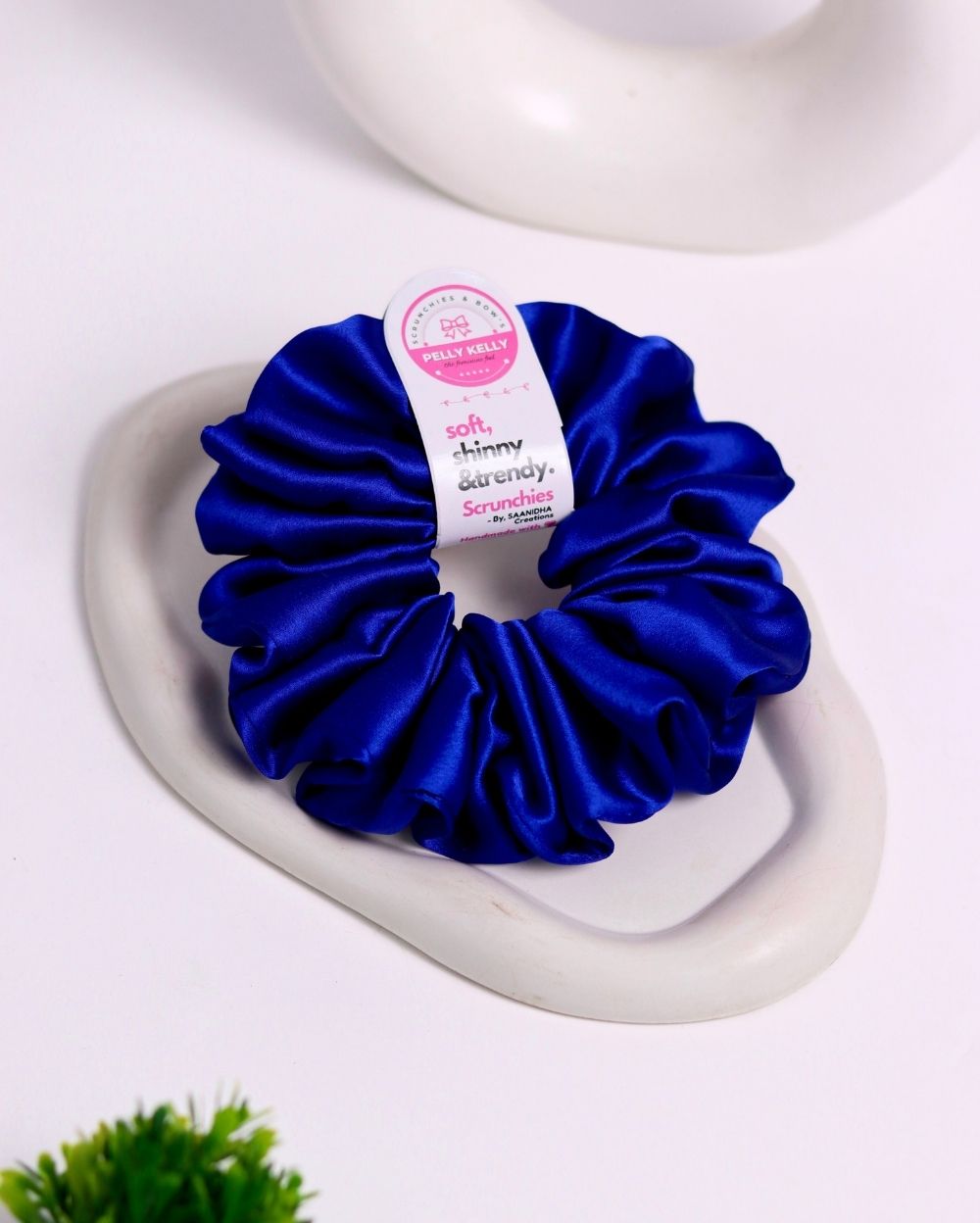 Sapphire | Silk Satin Scrunchies | XL