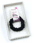 Black | Premium Silk Satin Scrunchies | S