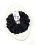 Black | Premium Silk Satin Scrunchies | XL