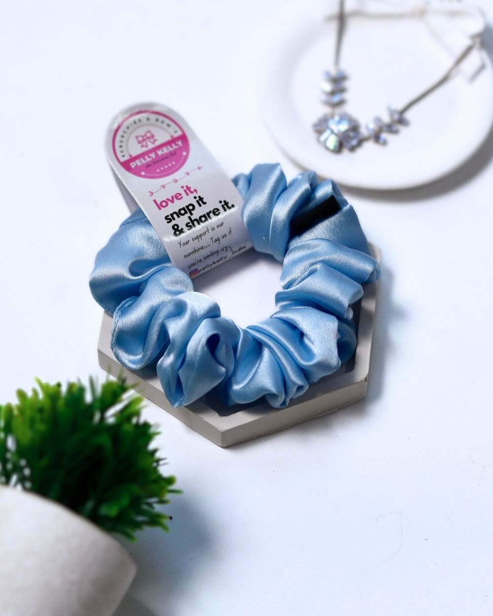 Iceberg | Silk Satin Scrunchies | M