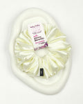 Aqua White | Premium Silk Satin Scrunchies | XL