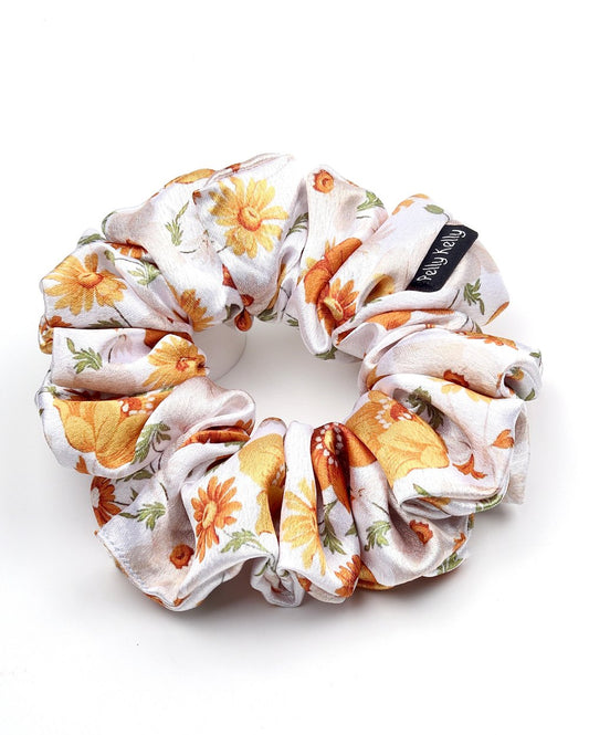 Printed Satin Scrunchies | Large