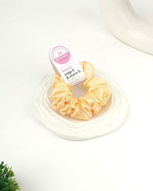Pinkish Red | Silk Satin Scrunchies | M