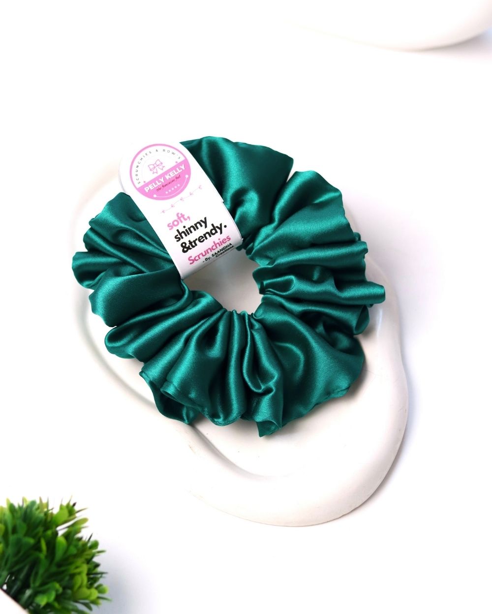 Turquoise | Silk Satin Scrunchies | XL