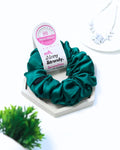 Turquoise | Silk Satin Scrunchies | M