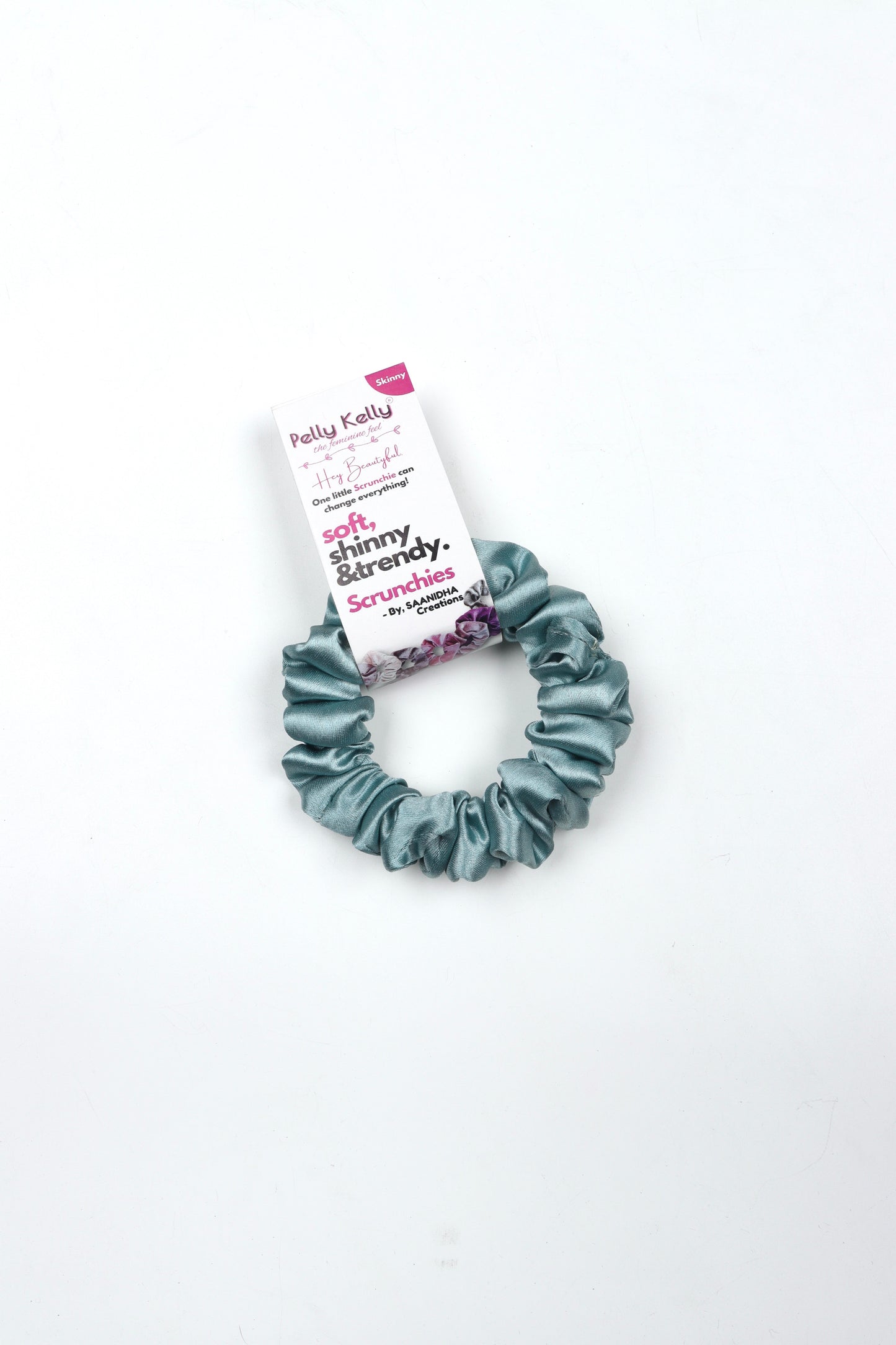 Pale Blue | Silk Satin Scrunchies |S