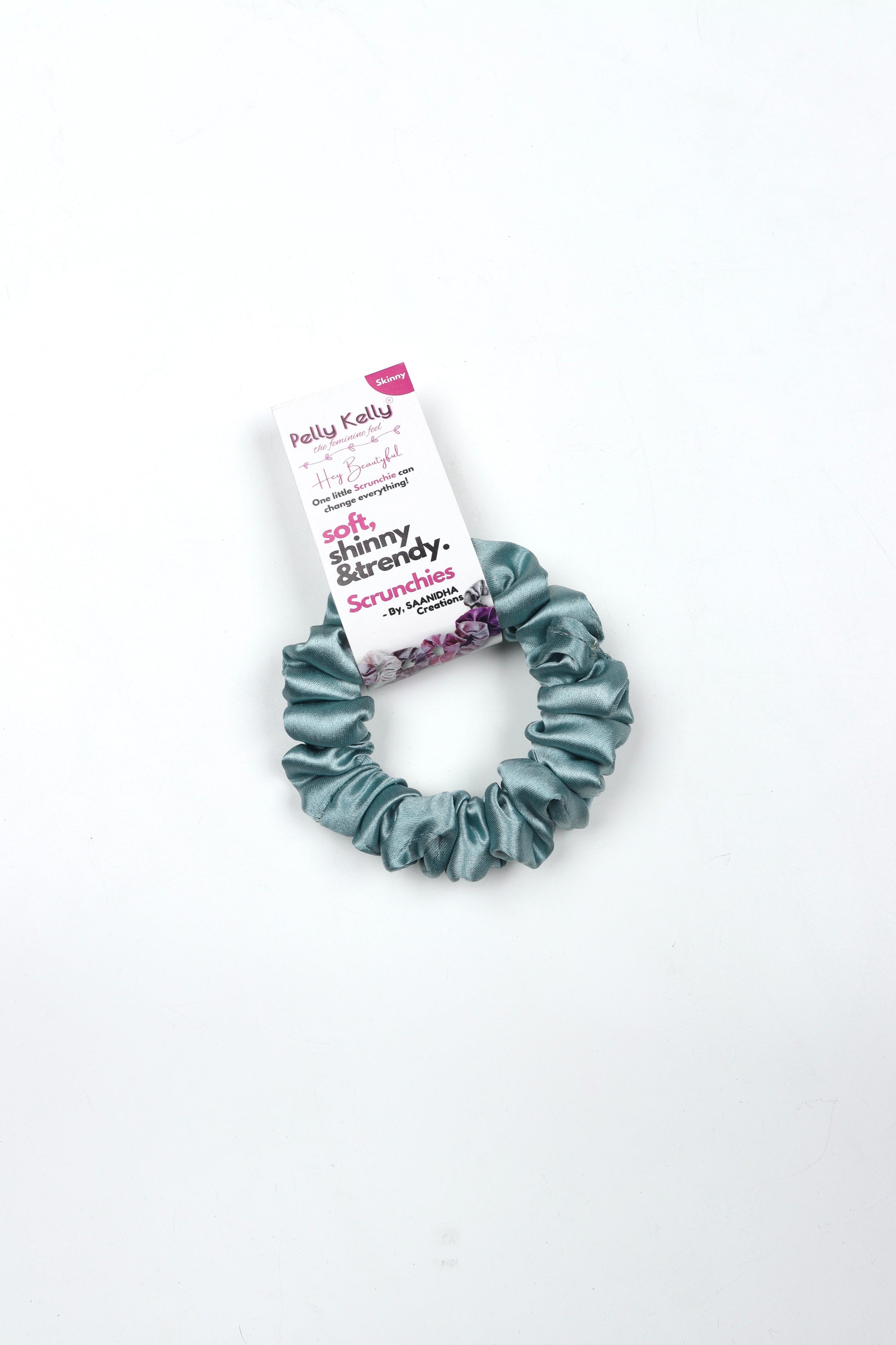 Pale Blue | Silk Satin Scrunchies |S