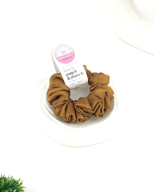 Pale Pink | Silk Satin Scrunchies | M