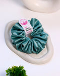 Pale Blue | Silk Satin Scrunchies | XL