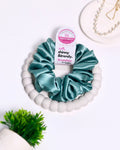 Pale Blue | Silk Satin Scrunchies | L