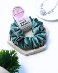 Pale Blue | Silk Satin Scrunchies |M