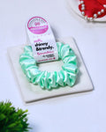 White Ice | Silk Satin Scrunchies | S