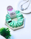 White Ice | Silk Satin Scrunchies | M