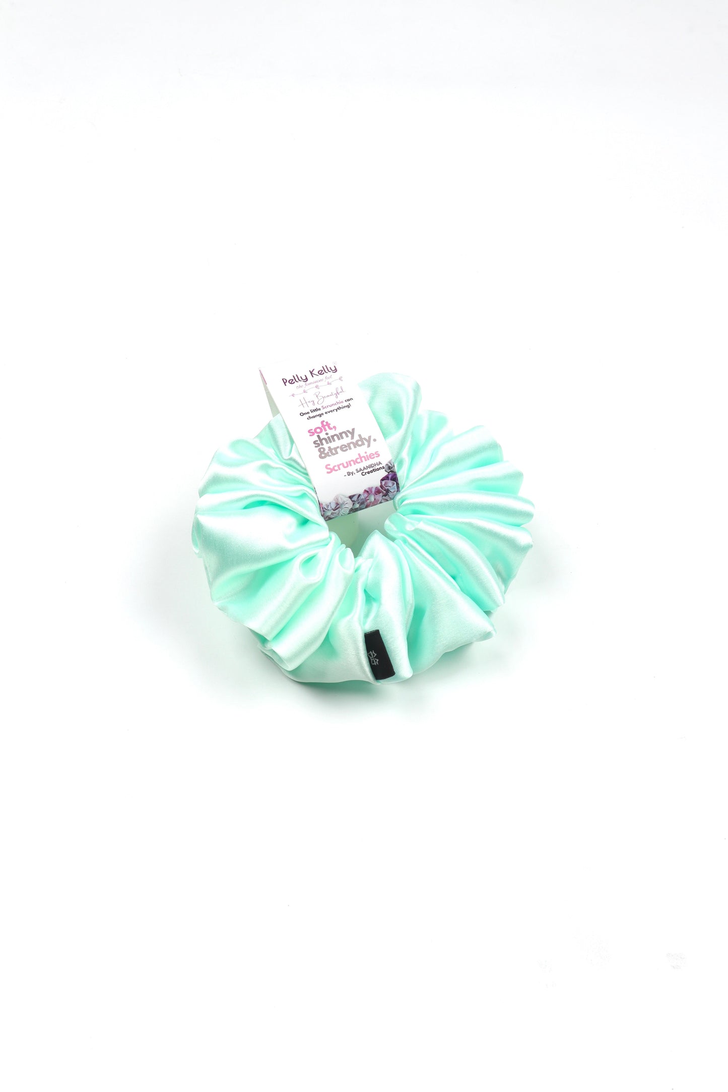 White Ice | Silk Satin Scrunchies | XL