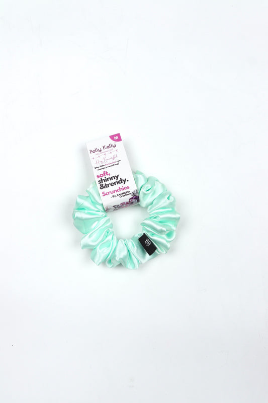 White Ice | Silk Satin Scrunchies | M