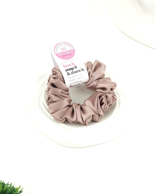 Magenta | Silk Satin Scrunchies | M