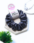 Steel Grey | Silk Satin Scrunchies | M