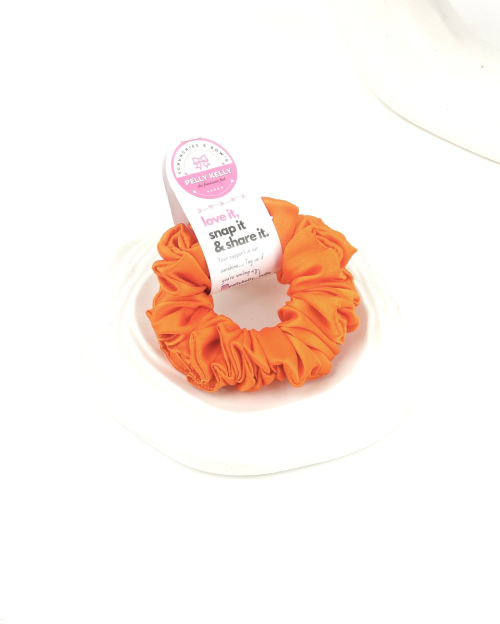 Tulip Pink | Silk Satin Scrunchies | M